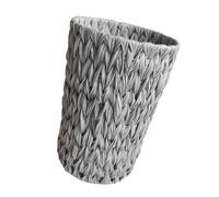 Kaeltsyn Contenedor de basura de ratán multiusos con marco de hierro resistente para cocina, sala de estar, oficinas, organización de artículos pequeños, contenedor de basura flexible