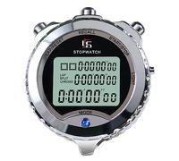 Kaeltsyn Cronómetro digital con temporizador de precisión de 1/100 segundos, pantalla grande, memoria deportiva, división para recuerdos al aire libre, deportes, regazo deportivo