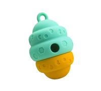 Kaeltsyn Cuenco de alimentación lenta resistente a las mordidas para perros con diseño de forma única, cuenco de alimentación con textura para comer sano, juguete rápido para perros