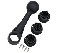 Kaeltsyn De Palanca de Cambios Texturizado para Carrito de Golf | Cuerpo de ABS negro, apertura de base hexagonal y orificios de montaje, área de agarre definida para control