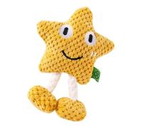 Kaeltsyn Divertido juguete de peluche chirriante para perros que busca lanzar mordeduras para cachorros de dentición y ansiedades, alivio de sonido, masticable, entrenamiento interactivo de dientes