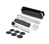 Kaeltsyn Durabilidad - Juego de mantenimiento de bicicletas con cierre plegable para reparación y almacenamiento de piezas de repuesto, contenedor de marco interno