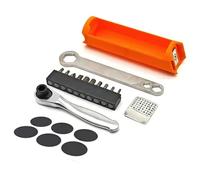 Kaeltsyn Durabilidad - Juego de mantenimiento de bicicletas con cierre plegable para reparación y almacenamiento de piezas de repuesto, contenedor de marco interno