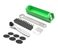 Kaeltsyn Durabilidad - Juego de mantenimiento de bicicletas con cierre plegable para reparación y almacenamiento de piezas de repuesto, contenedor de marco interno