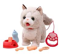 Kaeltsyn Encantadora Criatura de Peluche Animada Que se Mueve y Lame, Viene con 6 biberones, Juguete sensorial de Aprendizaje, Juguete Educativo de Peluche Infantil