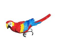 Kaeltsyn Estatua de Guacamayo de Resina Colorida, Loros Resistentes a la Intemperie, estatuilla Colgante, macetero, Colgador para jardín y Balcones, Escultura artística de pájaro, Regalo
