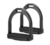 Kaeltsyn Estribos resistentes a la intemperie equipados con almohadillas de goma antideslizantes para un montaje seguro y durabilidad. Estribos de alta resistencia para caballos