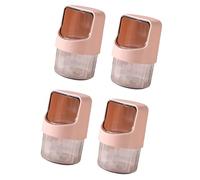 Kaeltsyn Estuche organizador de hisopos con tapa, perfecto para brochas de maquillaje y palillos de dientes, caja de almacenamiento para púas de hilo dental, planificador de maquillaje de viaje