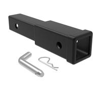 Kaeltsyn Extensión de acoplador de remolque de 8 pulgadas para detrás de camión o SUV, concursos de apertura estándar de 2 pulgadas, equipo de remolque común, extensión de obstáculos para