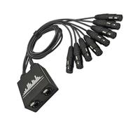 Kaeltsyn Extensor de redes de 8 canales de alta velocidad RJ45 a XLR extensor para altavoces de micrófono de escenario, múltiples desarrolladores