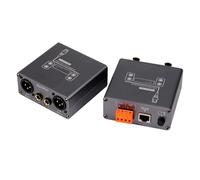 Kaeltsyn Extensor XLR de 6,5 mm a RJ45 Cat6 con reducción de ruido para alargador de red de sonido de estudio