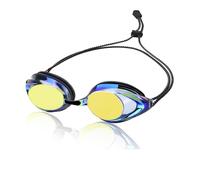 Kaeltsyn Gafas de natación ajustables con lente resistente a la niebla y puente nasal flexible para entrenamiento diario, cinturón flexible, gafas de natación para apresurarse