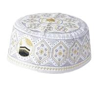 Kaeltsyn Gorro Kufi plegable transpirable para hombres, mujeres y niños, adecuado para reuniones de sinagoga, Kufi tradicional, azul, Talla única