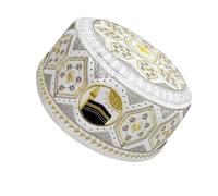 Kaeltsyn Gorro Kufi plegable transpirable para hombres, mujeres y niños, adecuado para reuniones de sinagoga, Kufi tradicional, café, Talla única