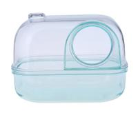 Kaeltsyn Jaula de inodoro para mascotas pequeñas para hámster, caja de arena, juguete, tina de juguete, accesorios de suministros para mascotas pequeñas, contenedor de baño de arena para hámster