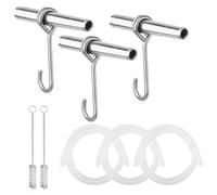 Kaeltsyn Juego de 11 piezas de jarabe de arce, boquillas de acero inoxidable, cepillos y jarabe de tubo seguro para alimentos