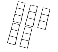 Kaeltsyn Juego de 5 escaleras de silicona para movimientos rápidos y ejercicios de coordinación en deportes, fitness, ejecución atlética, equipo de entrenamiento