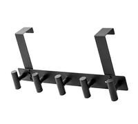 Kaeltsyn Juego de colgadores para puerta de perfil moderno, 5 ganchos con capacidad de peso mejorada para las necesidades de almacenamiento diario, ganchos para toallas para puerta