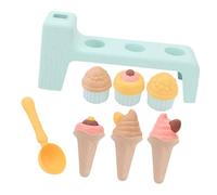 Kaeltsyn Juego de Creativo, Cubo de de Playa, Juguete con moldes de Cono de Helado para Actividades Aire Libre, Castillo de, Juguete de Actividad, construcción de Castillos de