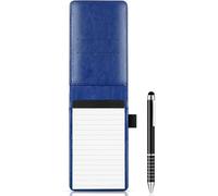 Kaeltsyn Juego de soporte portátil de bolsillo para cuaderno de escritura con cubierta negra para bolígrafos para negocios con hojas de escritura suaves, bloc de notas, cuaderno de notas seguro