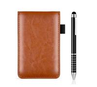 Kaeltsyn Juego de soporte portátil de bolsillo para cuaderno de escritura con cubierta negra para bolígrafos para negocios con hojas de escritura suaves, bloc de notas, cuaderno de notas seguro