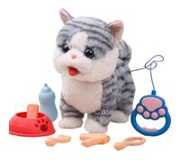 Kaeltsyn Juguete de Peluche Interactivo con Funciones de Movimiento y Sonido para niños Incluye Juego de Botellas de 6 Piezas Compañero y cálido Peluche Que Habla en Movimiento