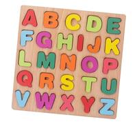 Kaeltsyn Juguete Rompecabezas de Madera portátil para niños, Ideal para Viajar, Aprender a reconocer Letras mayúsculas y minúsculas, Juego Familiar