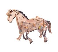 Kaeltsyn Kits de construcción de Caballos mecánicos de Madera Juguete científico para niños Mecánica básica Aprendizaje y Creatividad Actividad educativa Kits de ensamblaje Juguete Artesanal