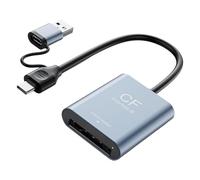 Kaeltsyn Lector de Tarjetas Profesional CFe B y SD3.0 USB 3.2 con Carcasa de Aluminio para múltiples Dispositivos