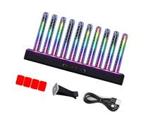 Kaeltsyn Luz LED reactiva de sonido portátil con múltiples modos y brillo ajustable para lámpara de ritmo RGB de entretenimiento