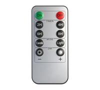 Kaeltsyn Mando a distancia para decoración del hogar con botones de temporizador de 2H, 4H, 6H, 8H, controles de atenuación y modos de luz, controlador de mano de 8 cm para iluminación de fiestas