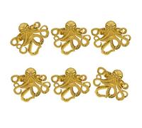 Kaeltsyn Marine Vajilla Echinoderm Cowrie Servilletero de aleación con círculos decorativos para incidentes con temática de mar caurí