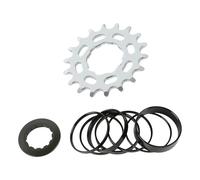Kaeltsyn Mountain Bikes - Juego de conversión de una sola velocidad con espaciador y anillos de bloqueo, 16T 18T Bicicletas Kassette Cogs Bike Freewheels Juego de conversión