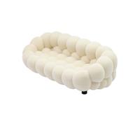 Kaeltsyn Muebles realistas y detallados para Casas de muñecas, sofá en Forma de Nube, Modelo para coleccionista, Suministros de diseño Interior para hogar, sofá pequeño de Felpa para casa Modelo