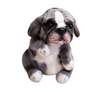 Kaeltsyn Muñeco Pug Relleno de algodón, compañero de Abrazos para aliviar la Soledad, Juguete Educativo para Cachorros de Animales de Peluche para niñas y niños pequeños