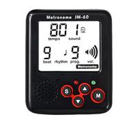 Kaeltsyn Pequeño metrónomo electrónico profesional con clip LCD digital para saltar cuerda y ejercicios de correr, ritmo digital tempos