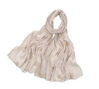 Kaeltsyn Popular pañuelo para la cabeza, chal para mujer, atuendo diario, vestimenta de vacaciones con bordado de flores, tocado para viajes, vacaciones en la playa, bufanda de seda