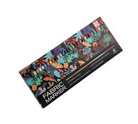 Kaeltsyn Rotulador para tela, tintas permanentes de secado rápido, bolígrafo de pintura para diseño textil, pintura creativa visible después de la noche, marcador para tela de secado rápido