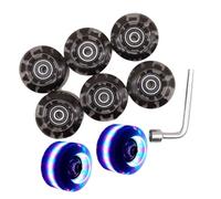 Kaeltsyn Rueda de repuesto de doble fila para patineta, patines de doble fila