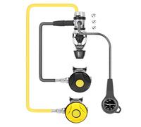 Kaeltsyn Scubas - Regulador de 1ª etapa con manómetro para exploración subacuática segura, pistón de equilibrio, regulador de buceo