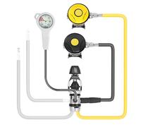 Kaeltsyn Scubas - Regulador de 1ª etapa con manómetro para exploración subacuática segura, pistón de equilibrio, regulador de buceo