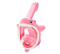 Kaeltsyn Snorkels de cara completa para niños con vista panorámica de 180 grados, antivaho, antifugas, parte superior seca de cara completa