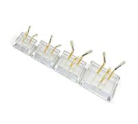 Kaeltsyn Soporte de cristal de madera natural con soporte de metal seguro para piedras espirituales y piedras preciosas, soporte de cristales de madera natural, talla única, como se describe