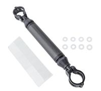 Kaeltsyn Soporte de luz de bicicleta de fibra de carbono de aluminio de alta resistencia que ofrece protección contra impactos y resistencia para un uso seguro, soporte de manillar de liberación