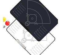 Kaeltsyn Tabla de entrenamiento fácil de usar de 16 pulgadas, adecuada para entrenadores con canchas de baloncesto, diseño de borrado en seco, tabla de entrenamiento