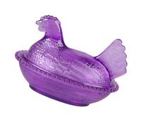 Kaeltsyn Tarro de artístico único para Dulces con, diseño de gallina en Nido, Tarro Cubierto para decoración de estantes de para hogar, Regalo Givin, Tarro de para Dulces con de