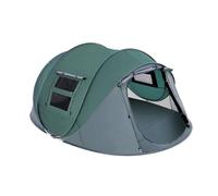 Kaeltsyn Tienda de campaña grande con tecnología de instalación inmediata, puertas de red ventiladas, permanente para 5-8 mochileros