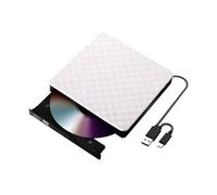 Kaeltsyn Unidad de disco externa portátil USB, escritora digital rápida para laptop, computadora de escritorio, unidad de disco USB