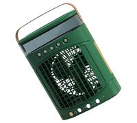 Kaeltsyn Ventilador de refrigeración de escritorio con ahorro de energía, con luz nocturna, aire acondicionado, oscilante, nebulizador de escritorio para dormitorio, oficina, recargable por USB
