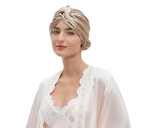 Kaeltsyn Y Gorro de Dormir de Seda elástica Bonne Envoltura para Cabello para Varios Tipos de Cabello Se Mantiene en Lugar Toda la Noche Use un Sombrero Envolvente de Seda